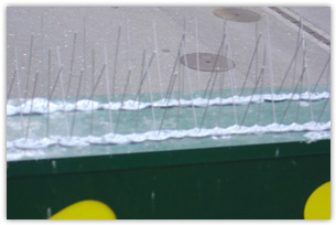 Anflugabsicherung mit Spikes.